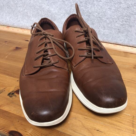 Cole Haan Grand Dress Shoes Mens 12M Tour Plain Ox Woodbury Ivory C29412 - Picture 2 of 12